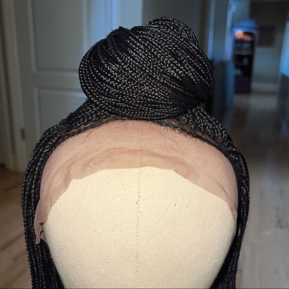 Hand made full lace front braided wig